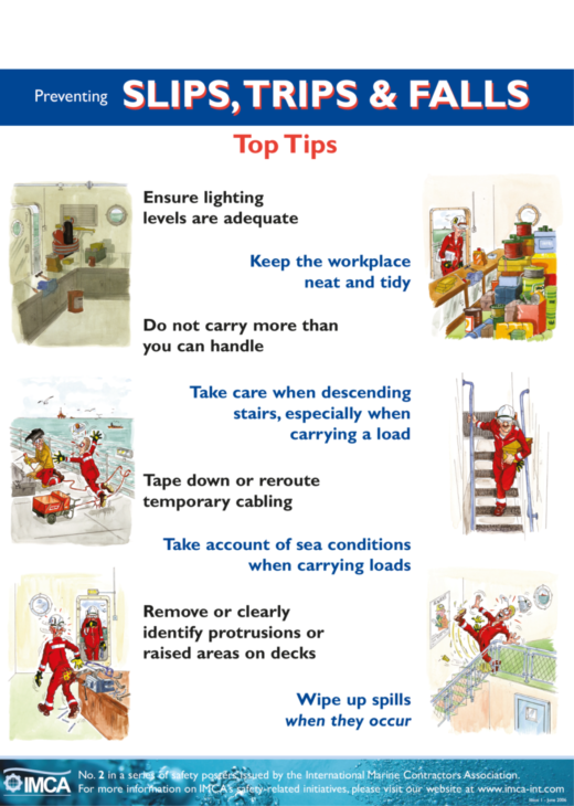 Preventing slips, trips and falls – IMCA