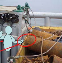 Position of crew member at time of incident