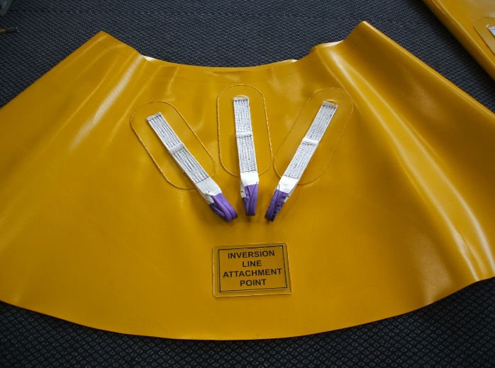 Sample inversion line attachment points and label