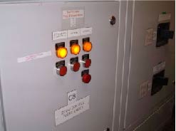 Switchboard open/reset command buttons