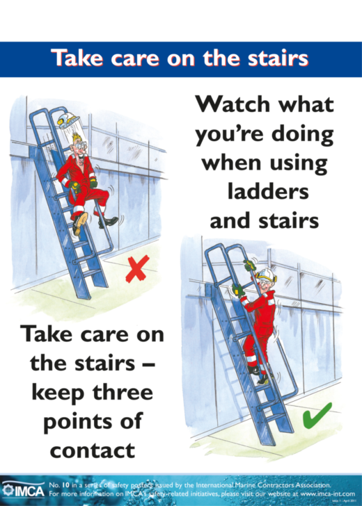 Take care on the stairs – IMCA