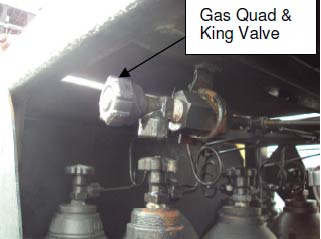 Gas quad and king valve