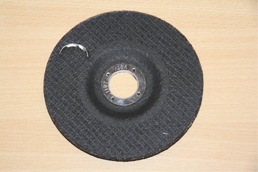 Grinding disc with defects IMCA