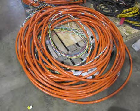 Electrical cable being tested