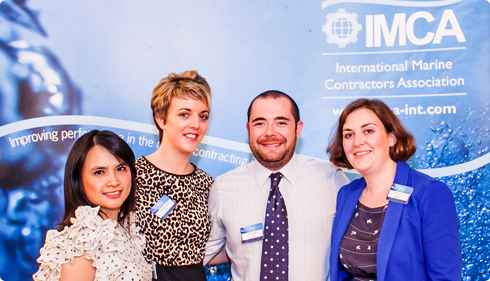 Claudine Bleza, Michelle Salway, Gordon Kelly and Emily Comyn from the IMCA team