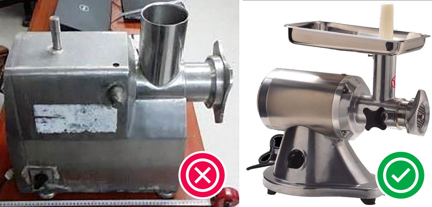 (L) Incorrect set-up with no plunger or top tray (R) Correct set-up with plunger and top tray