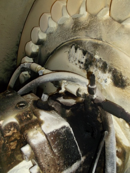 Winch motor after fire