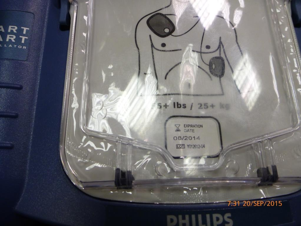The pads on the AED were out of date