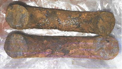 Corrosion on cross section of failure zones