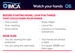 Finger injury during work with rotating machinery – IMCA