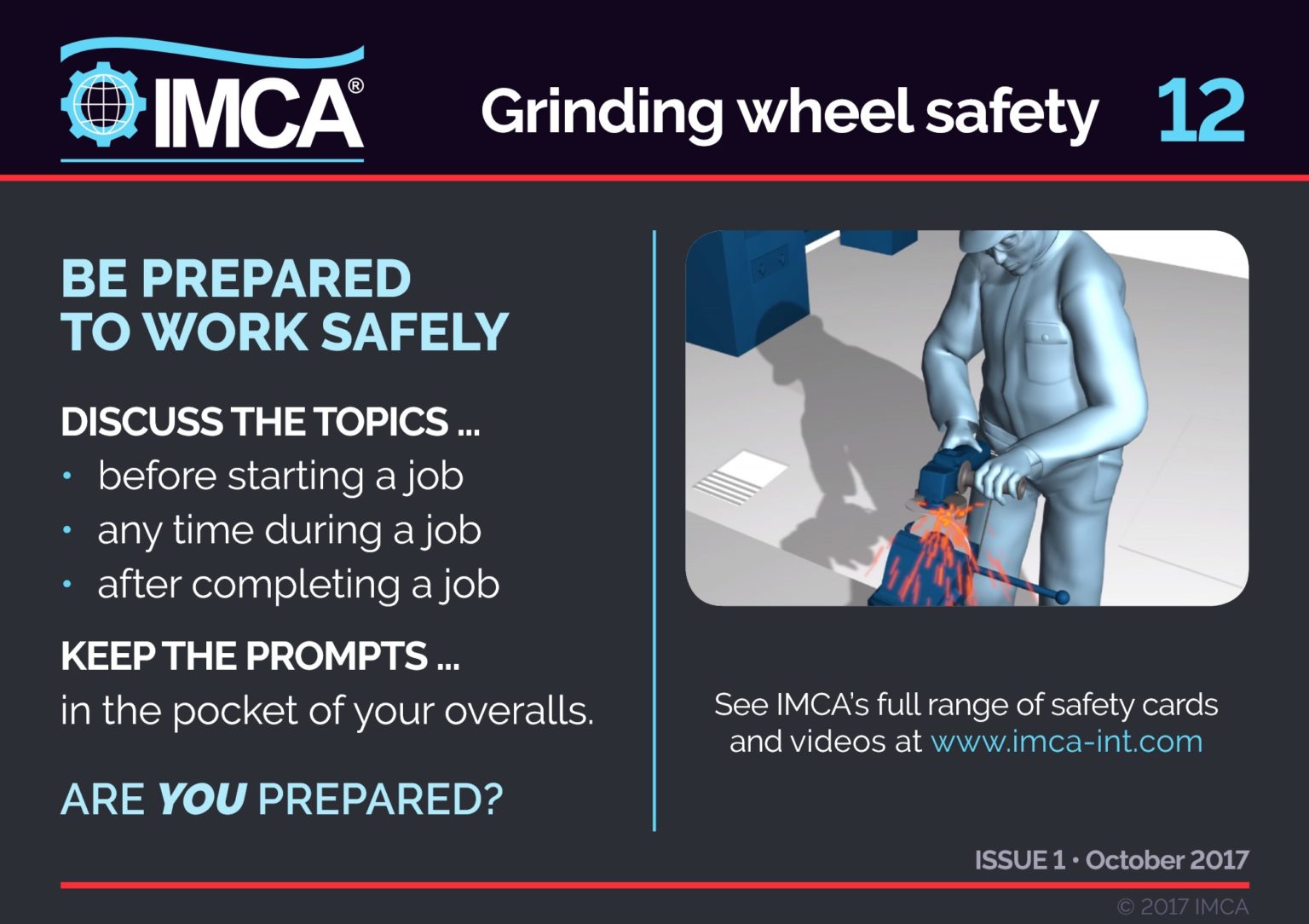 Grinding wheel safety IMCA