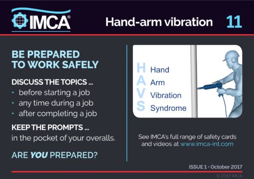 Hand-arm vibration – IMCA