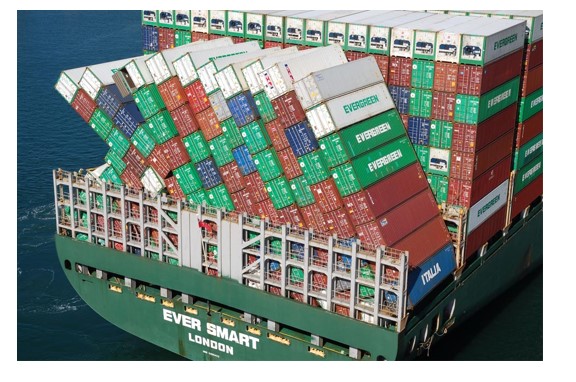 cargo container ship