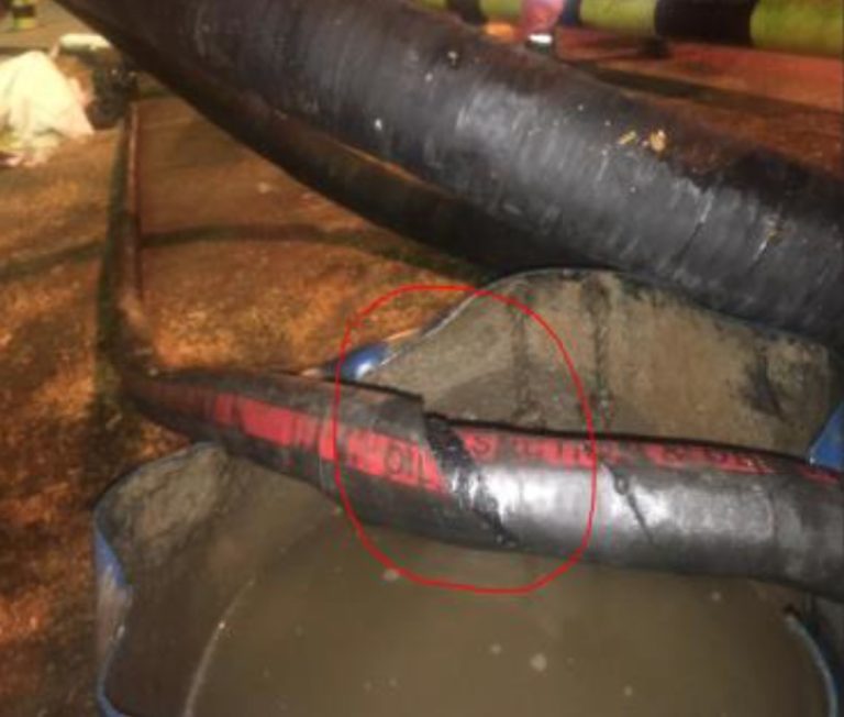 Fuel oil hose burst during bunkering IMCA