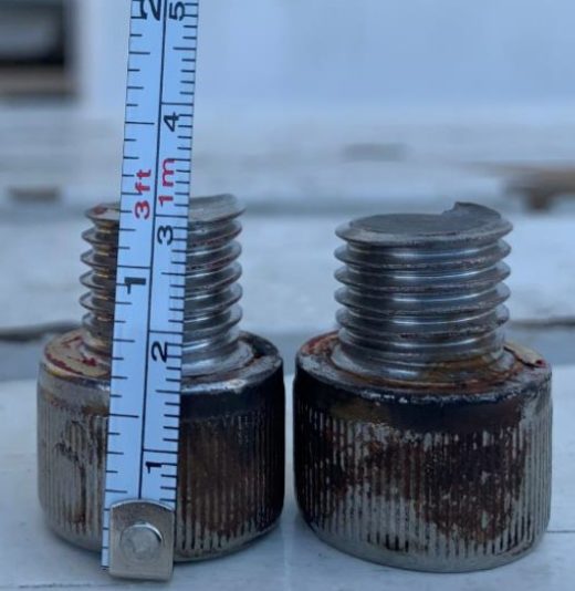 Three bolts sheared on a lifting trunnion IMCA