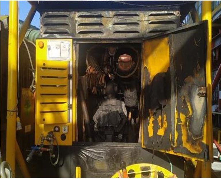 Compressor fire IMCA