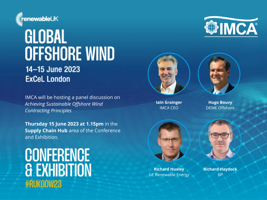 IMCA panel at Global Offshore Wind 2023.